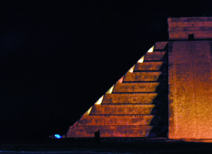 The Pyramid of Kukulkan - Chichen Itza lightshow